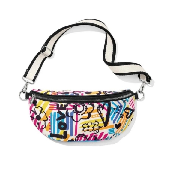 Brighton Handbags - NWT Brighton Graffiti Crossbody Belt Bag